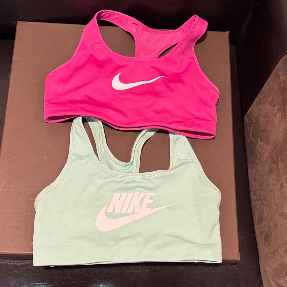 Nike Fuchsia and Mint Sports Bras